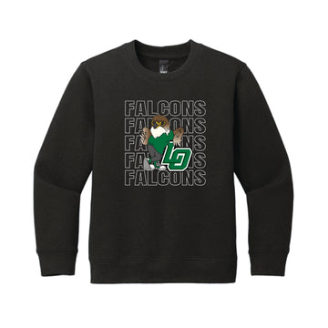The Falcons Repeat | Youth Black Sweatshirt