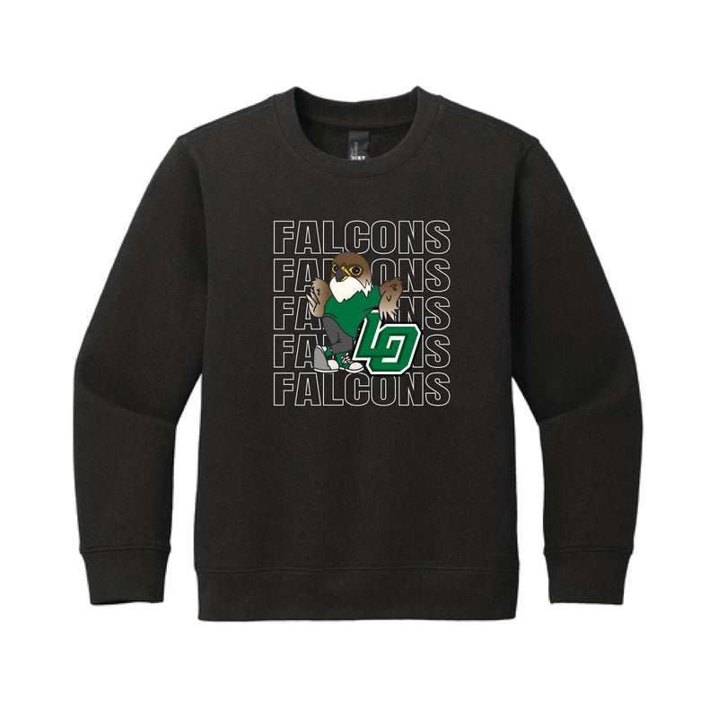 The Falcons Repeat | Youth Black Sweatshirt