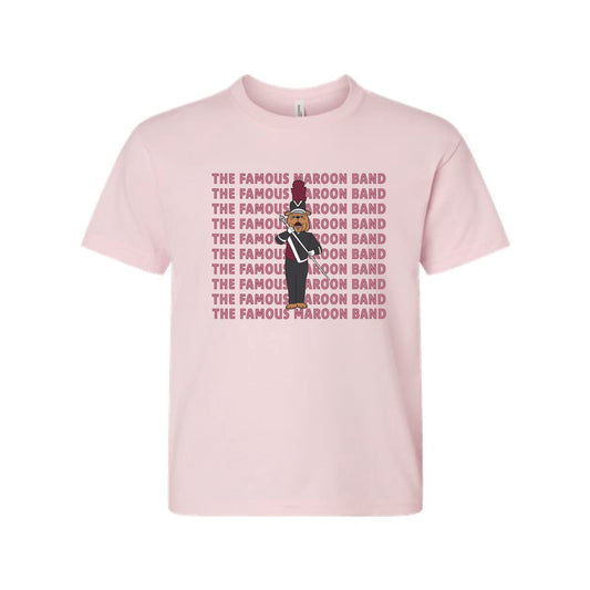 The Famous Maroon Band | Youth Soft Pink Tee