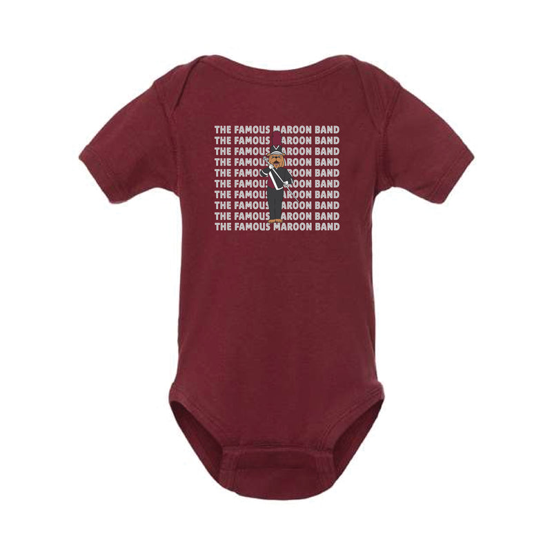 The Famous Maroon Band | Baby Maroon Onesie