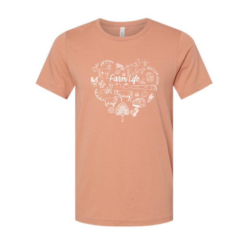 The Farm Life | Adult Terracotta Tee