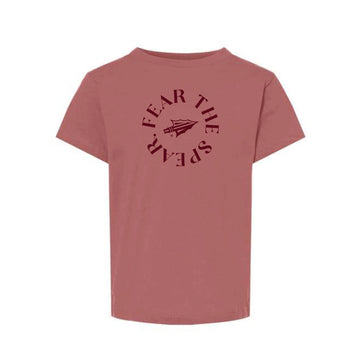 The Fear The Spear Circle | Toddler Heather Mauve Tee