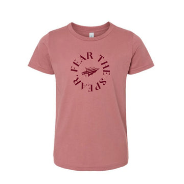 The Fear The Spear Circle | Youth Mauve Tee