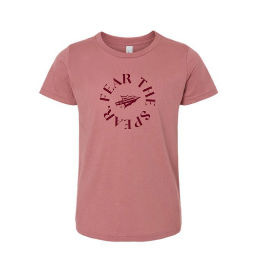 The Fear The Spear Circle | Youth Mauve Tee