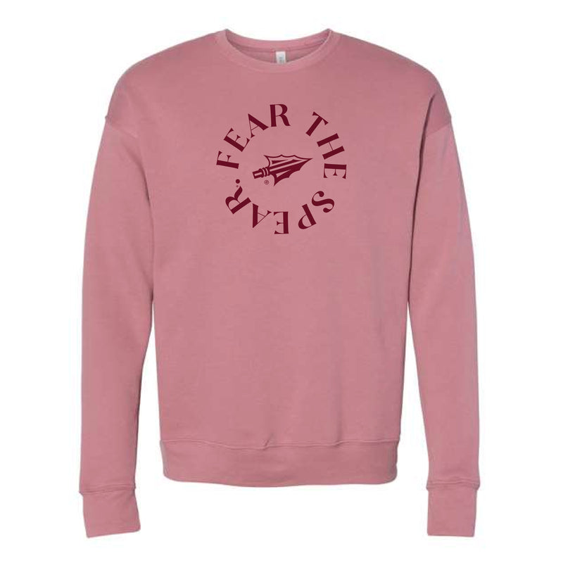 The Fear The Spear Circle | Mauve Sweatshirt