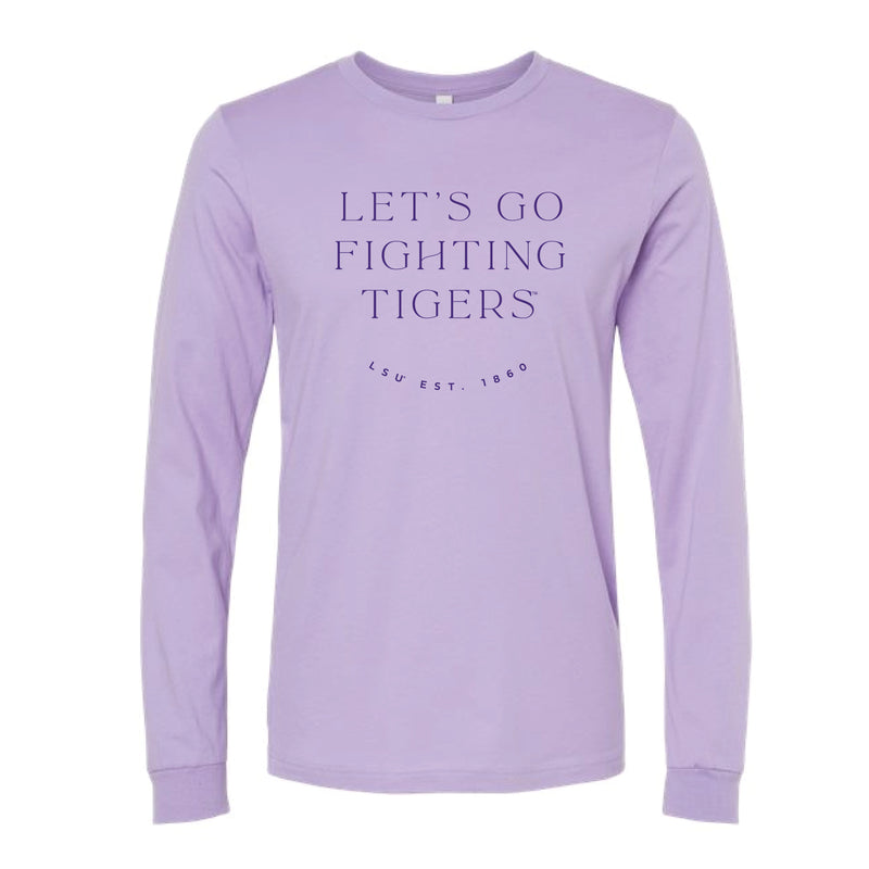 The Fighting Tigers 1860 | Dark Lavendar Long Sleeve