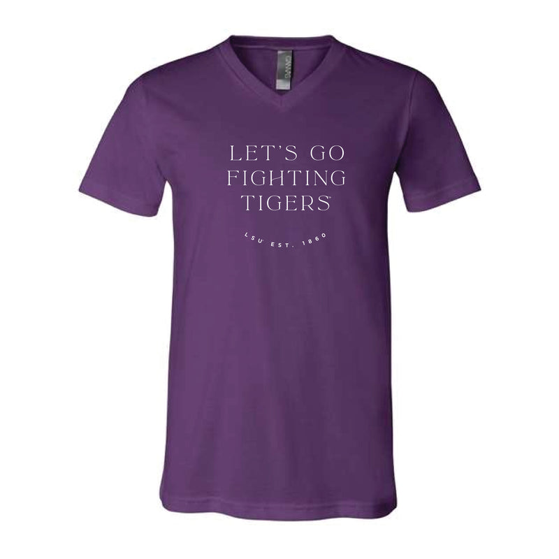 The Fighting Tigers 1860 | Team Purple V-Neck Tee