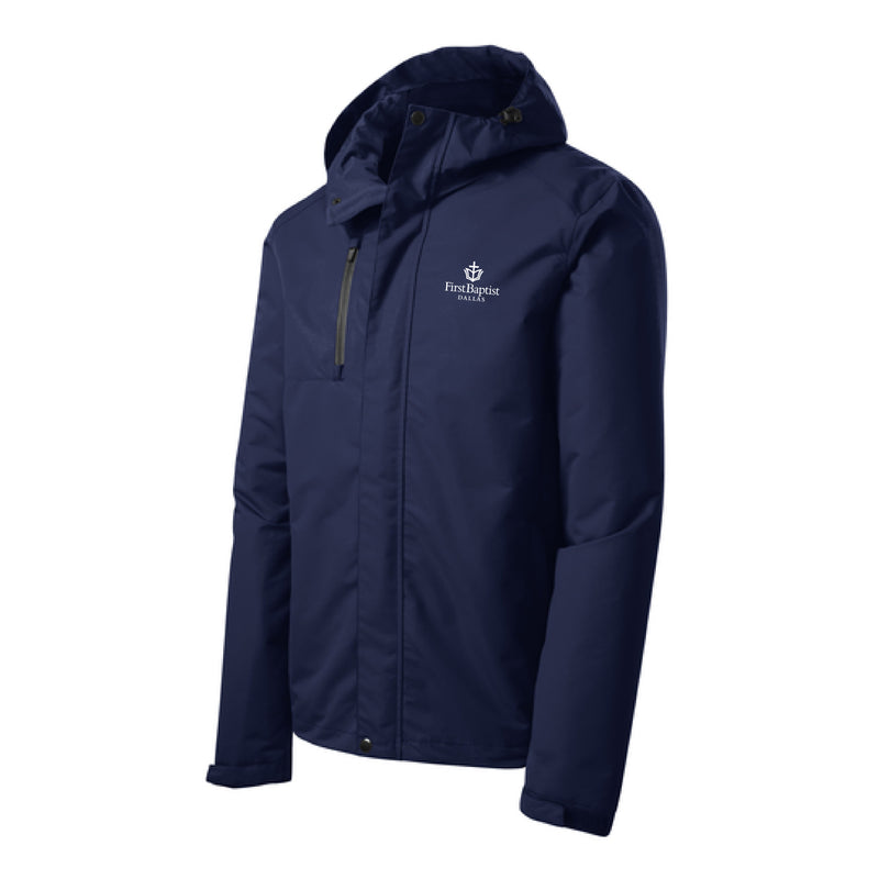 The First Baptist Dallas Logo | Embroidered True Navy Jacket