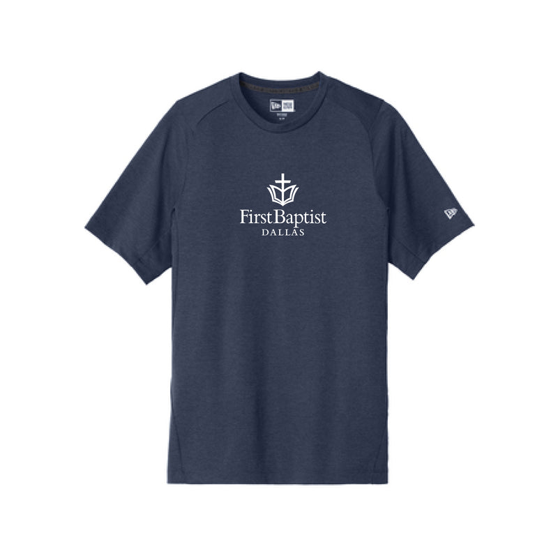 The First Baptist Dallas Logo | Navy Performance Crew Tee