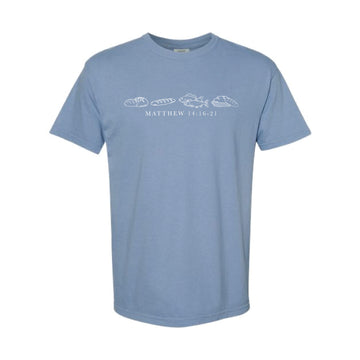 The Fish and Loaves | Adult Washed Denim Tee