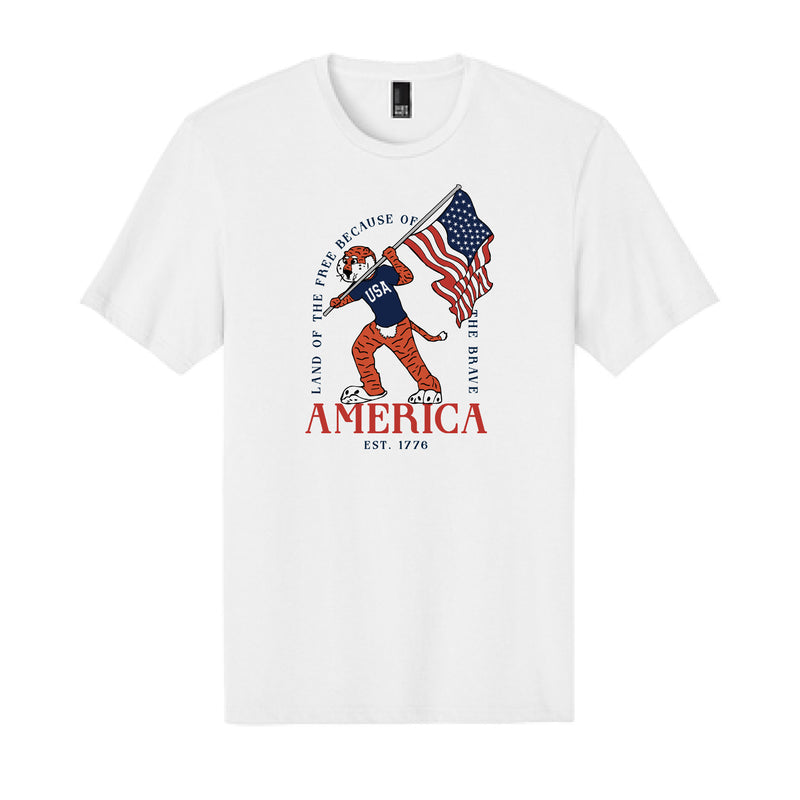 The Flag Aubie | Bright White Tee