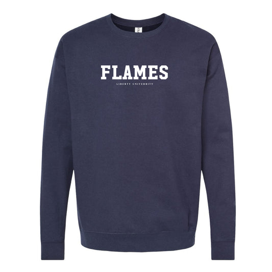 The Flames Block | Navy Sweatshirt