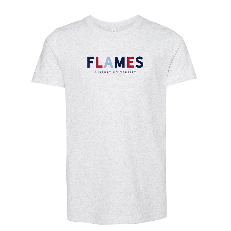 The Flames Multi | Youth Ash Tee