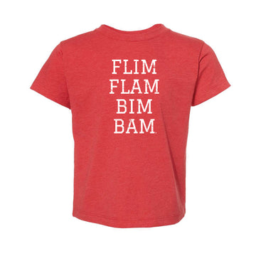 The Flim Flam Bim Bam | Toddler Heather Red Tee
