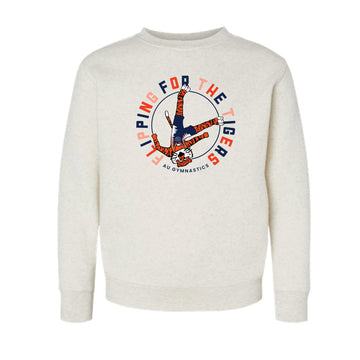 The Flipping for the Tigers | Youth Natural Heather Sweatshirt