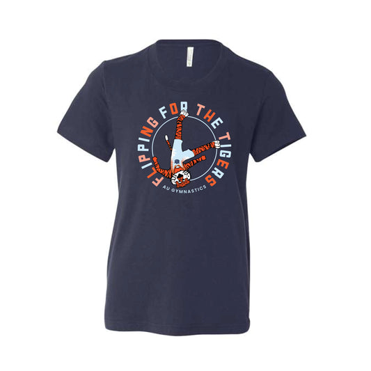 The Flipping for the Tigers | Youth Navy Tee