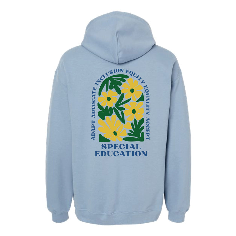 The Floral Howard T Ennis | Adult Stone Blue Hoodie