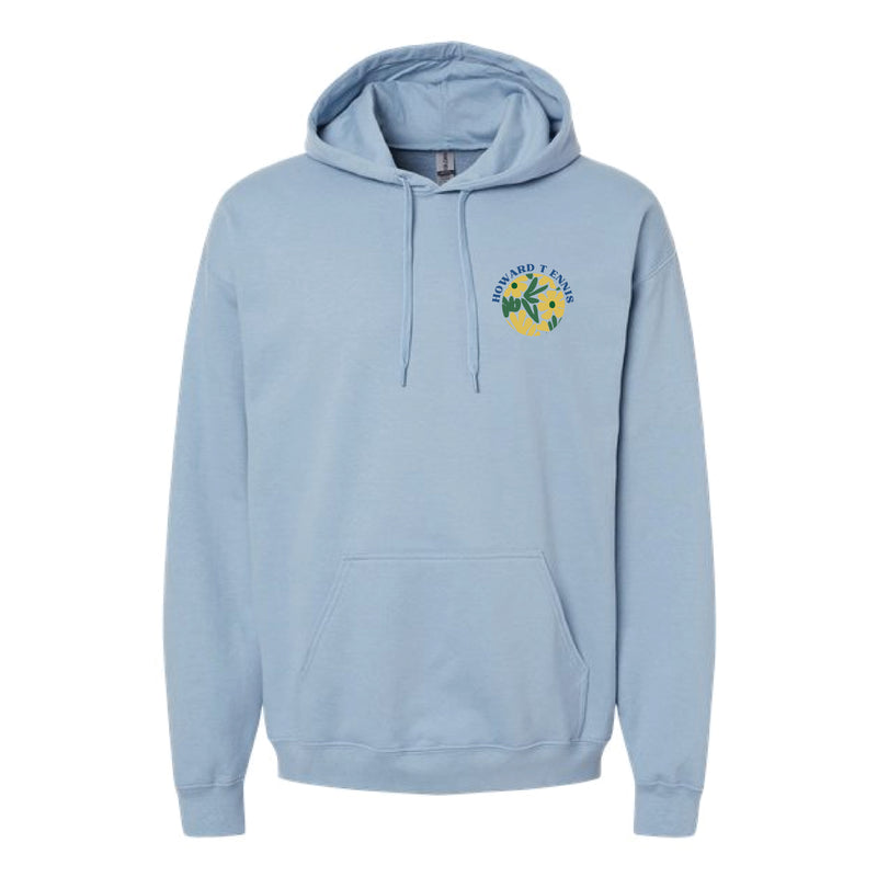 The Floral Howard T Ennis | Adult Stone Blue Hoodie