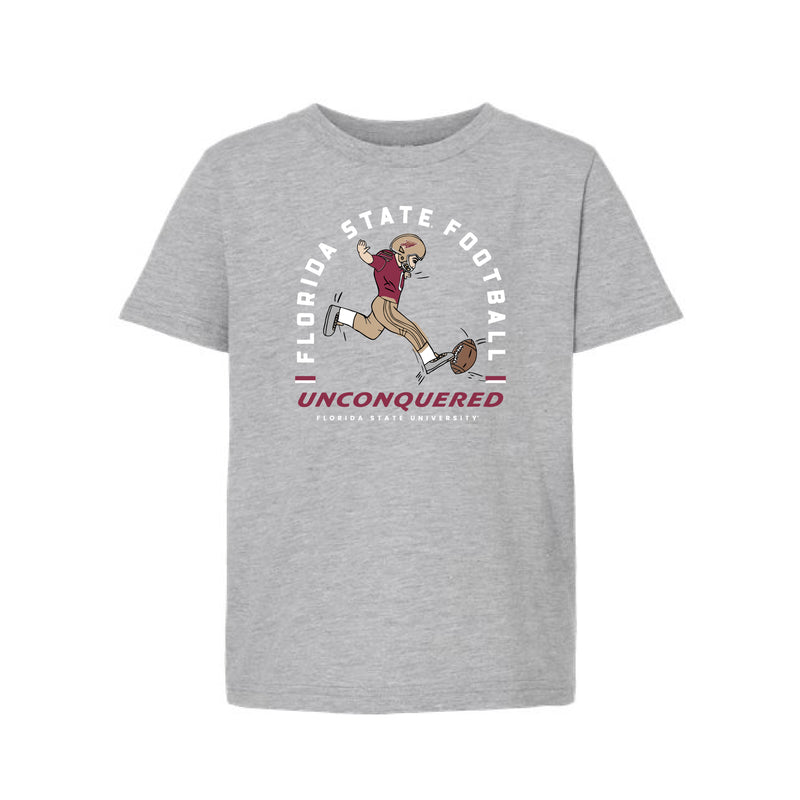 The Florida State Football Arch | Youth Heather Grey Tee