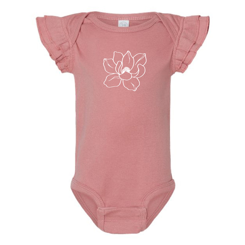 The Flower Logo | Mauvelous Onesie