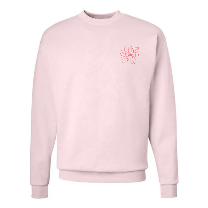 The Flower Logo | Pale Pink Crewneck Sweatshirt