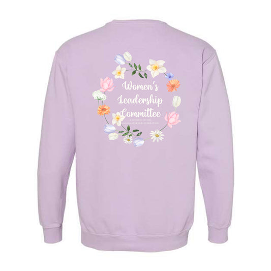 The Flower Wreath 1 | Orchid Crewneck