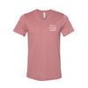 The Flower Wreath 1 | Heather Mauve V-Neck Tee