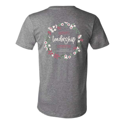 The Flower Wreath 2 | Deep Heather V-Neck Tee