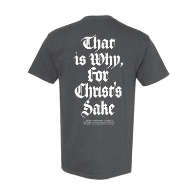 The For Christ's Sake | Adult Pepper Tee