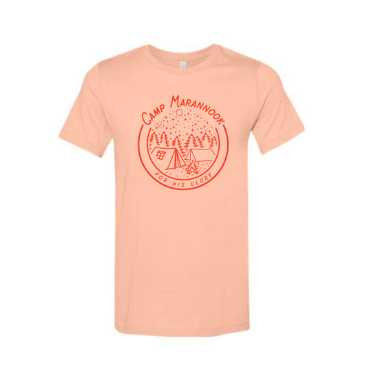 The For His Glory Scenic Circle | Peach Tee