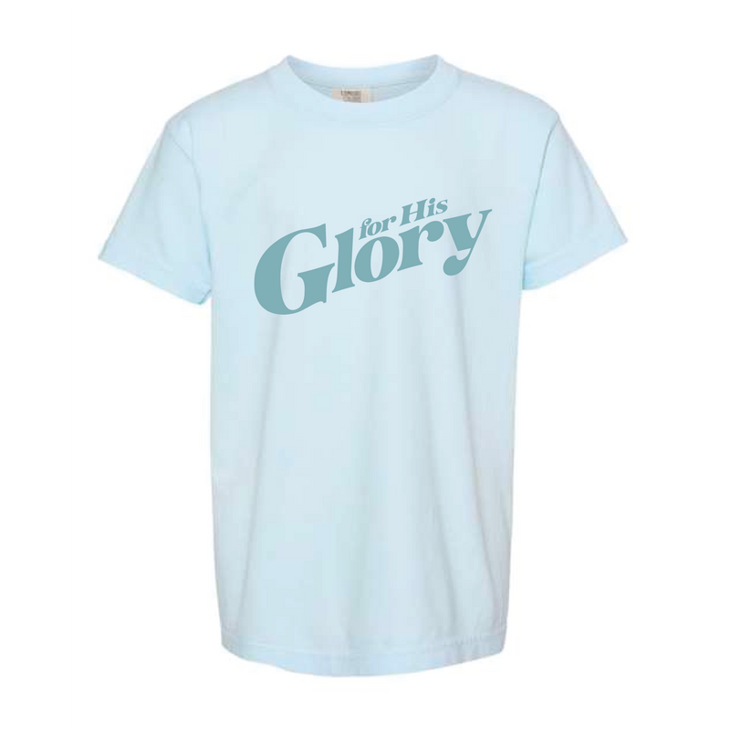 The For His Glory | Chambray Youth Tee