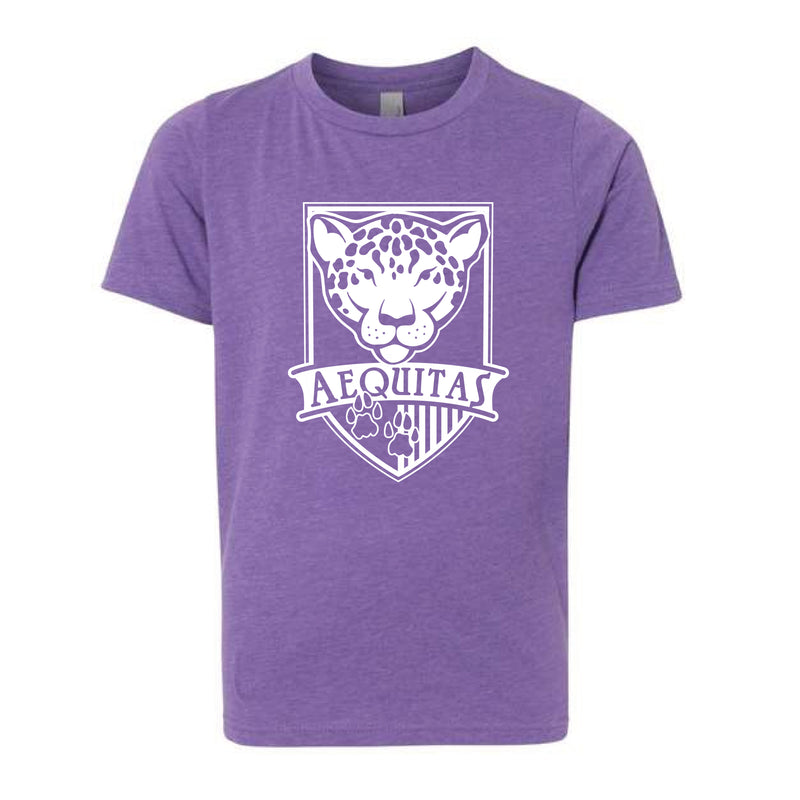 The Forest Trail Aequitas | Heather Purple Oversized Youth Tee