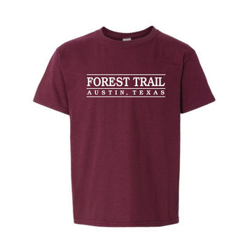 The Forest Trail Collegiate | Youth Maroon Tee