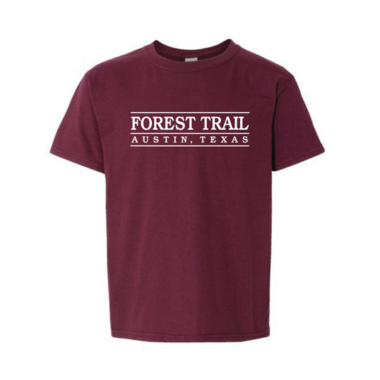 The Forest Trail Collegiate | Youth Maroon Tee
