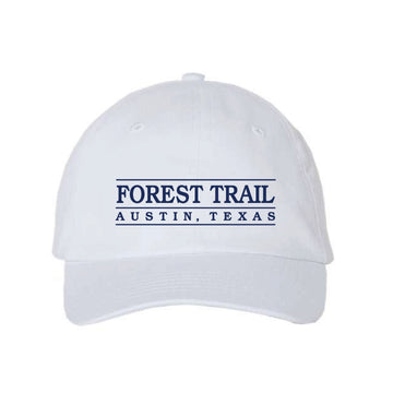 The Forest Trail Collegiate | White Dad Hat