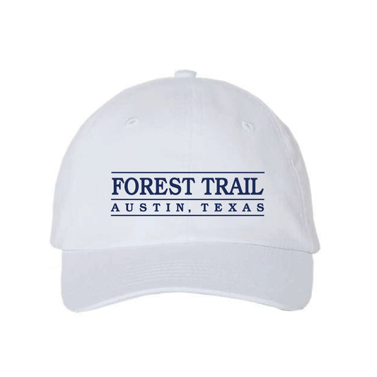 The Forest Trail Collegiate | White Dad Hat