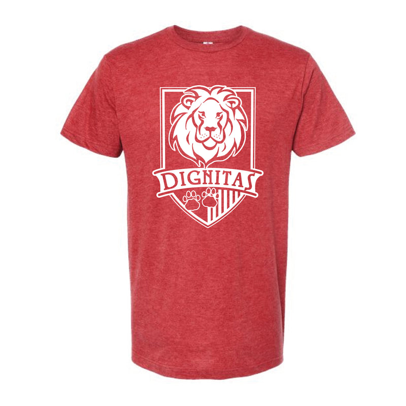 The Forest Trail Dignitas | Heather Red Oversized Adult Tee