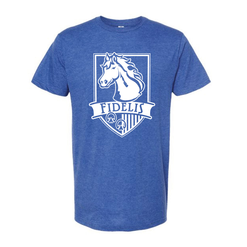 The Forest Trail Fidelis | Heather Royal Oversized Adult Tee
