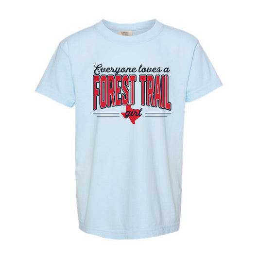 The Forest Trail Girl | Youth Chambray Tee
