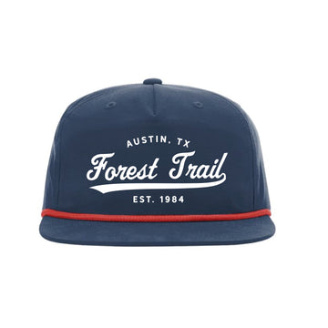 The Forest Trail Script | Navy/ Red Richardson Rope Hat