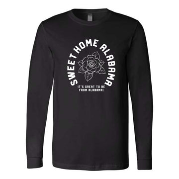 The From Alabama Arch | Black Long Sleeve Tee
