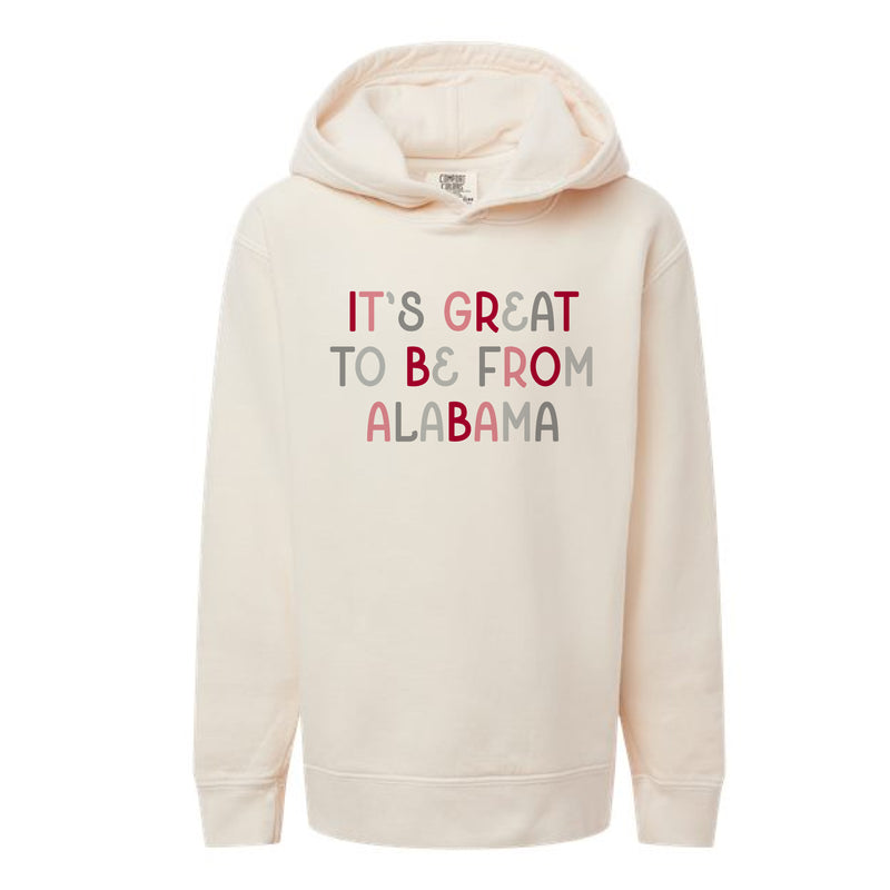 The From Alabama Multi | Youth Ivory Hoodie