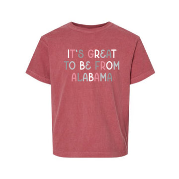 The From Alabama Multi | Youth Crimson Tee