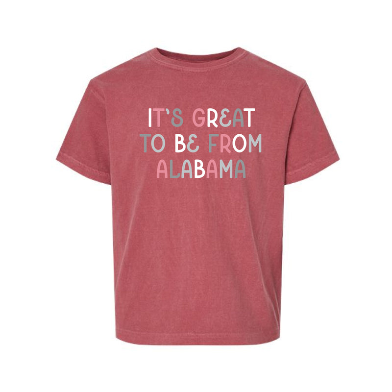 The From Alabama Multi | Youth Crimson Tee