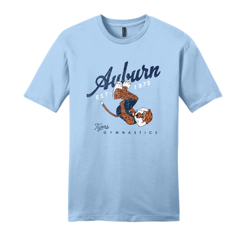 The Front Tuck Aubie Gymnastics | Adult Ice Blue Tee