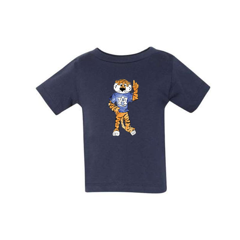 The Full Body Aubie | Baby Navy Tee