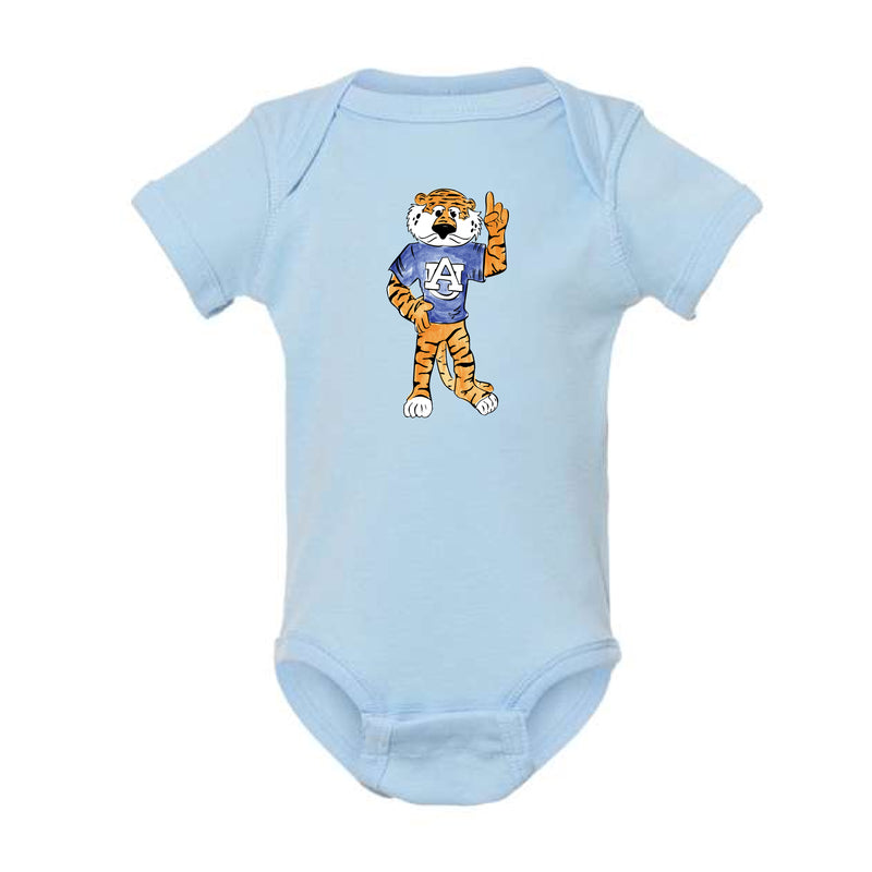 The Full Body Aubie | Baby Light Blue Onesie