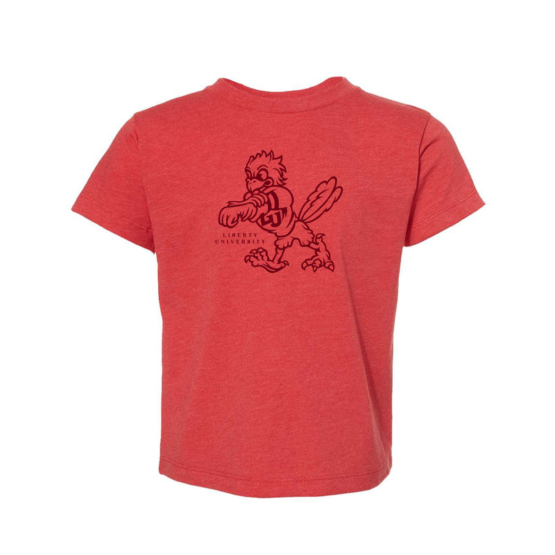 The Full Body Sparky Outline | Toddler Heather Red Tee