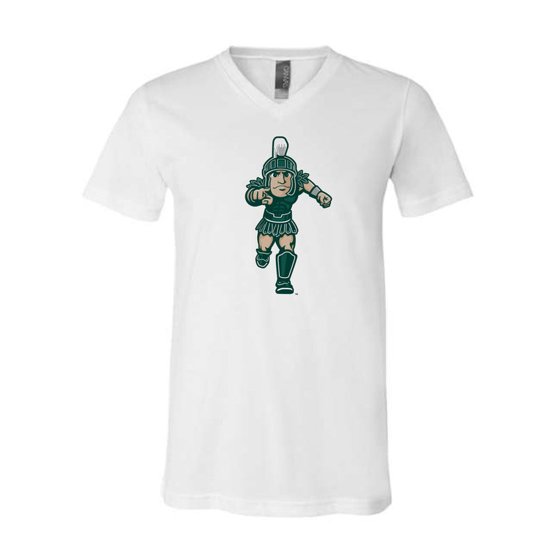 The Full Body Sparty | White V-Neck Tee