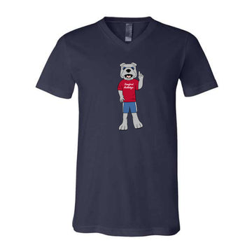 The Full Body Spike | Navy V-Neck Tee